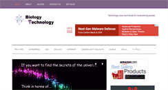 Desktop Screenshot of biologyoftechnology.com